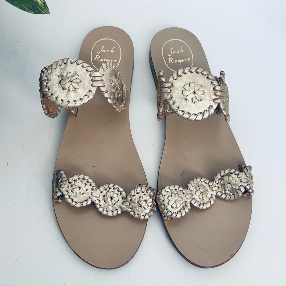 Jack Rogers Lauren Sandals - Gold - Picture 2 of 7
